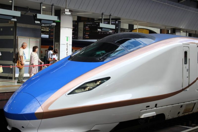 Train from Tokyo to Kyoto (Shinkansen)