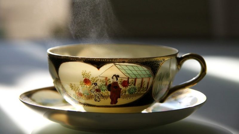 Japanese tea ceremony preparation by the host