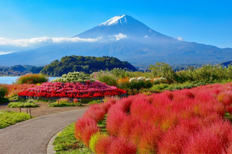 Lake Kawaguchi japan from tokyo