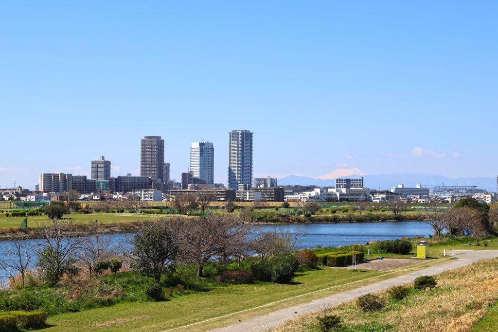 tokyo tama river jogging running route