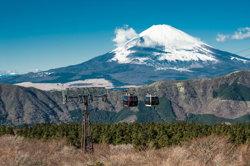 mount fuji from hakone ropeway