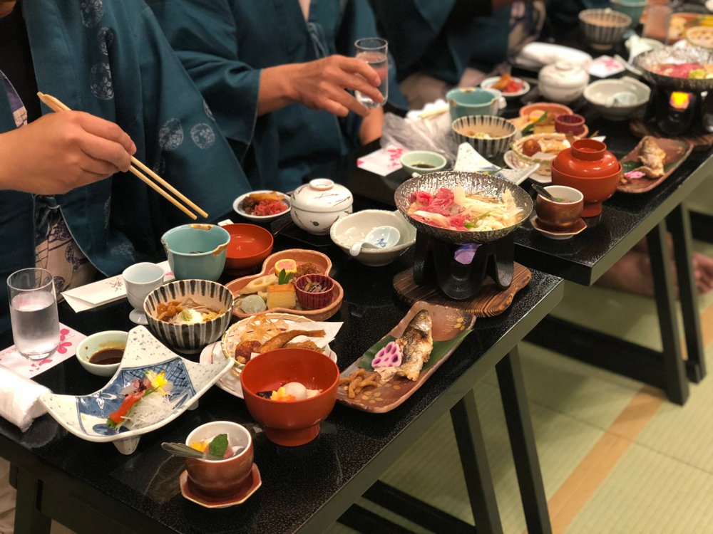 Kaiseki feast Japan