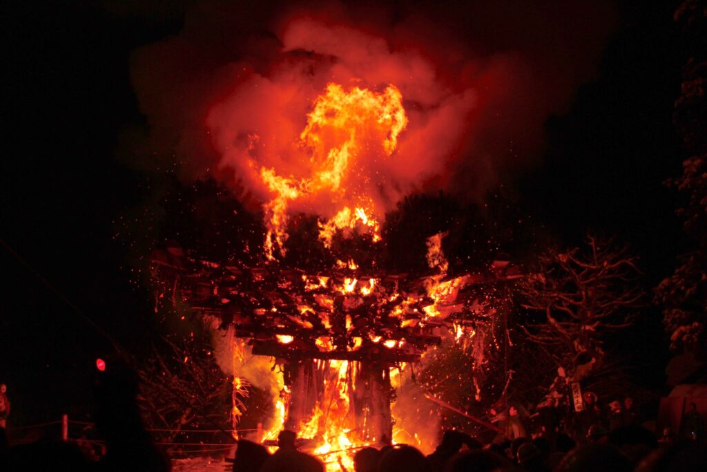 Nozawa Onsen Fire Festival Nagano